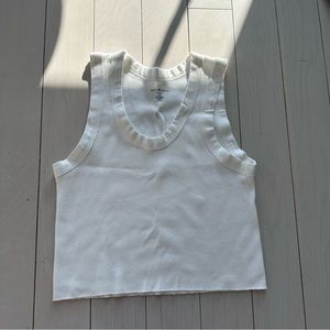 Brandy Melville white cropped tank top